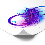 Infinity with Purple Feather Poster (Ecke)