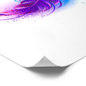 Infinity with Purple Feather Poster (Ecke)