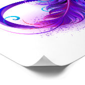 Infinity with Purple Feather Poster (Ecke)