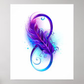 Infinity with Purple Feather Poster (Vorne)