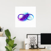 Infinity with Purple Feather Poster (Heimbüro)