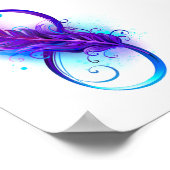 Infinity with Purple Feather Poster (Ecke)