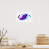 Infinity with Purple Feather Poster (Küche)