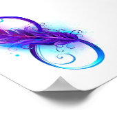 Infinity with Purple Feather Poster (Ecke)