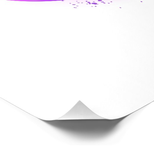 Infinity with Purple Feather Poster (Ecke)