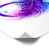 Infinity with Purple Feather Poster (Ecke)