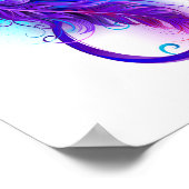 Infinity with Purple Feather Poster (Ecke)