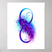 Infinity with Purple Feather Poster (Vorne)