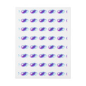 Infinity with Purple Feather Rundum-Adressaufkleber (Bogen)