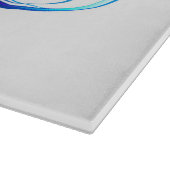 Infinity with Purple Feather Schneidebrett (Ecke)