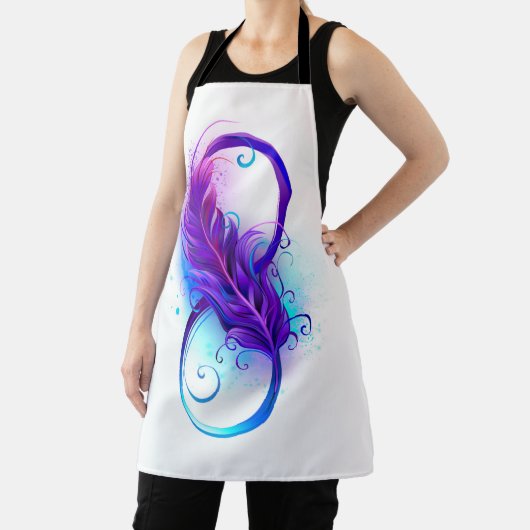 Infinity with Purple Feather Schürze (InSitu)