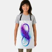 Infinity with Purple Feather Schürze (Insitu)