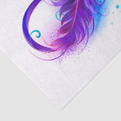 Infinity with Purple Feather Seidenpapier (Ausschnitt)