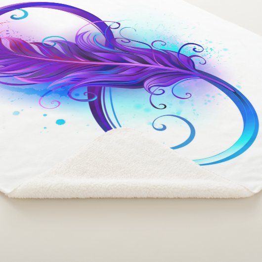 Infinity with Purple Feather Sherpadecke (3/4)
