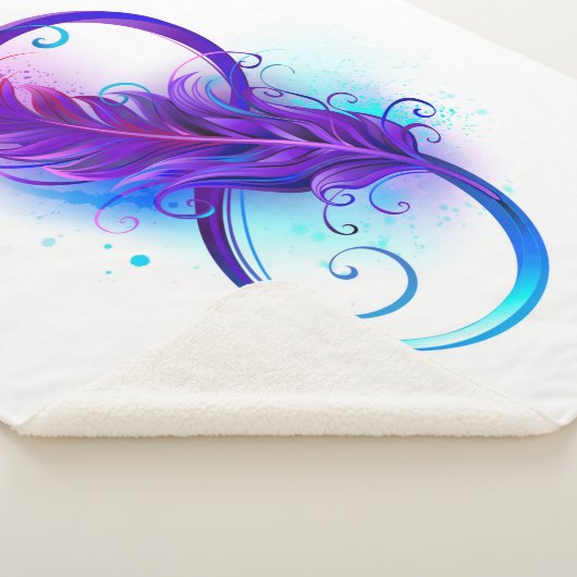 Infinity with Purple Feather Sherpadecke (3/4)