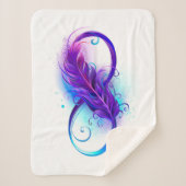 Infinity with Purple Feather Sherpadecke (Vorderseite)