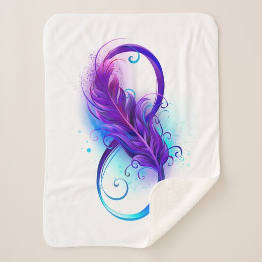 Infinity with Purple Feather Sherpadecke (Vorderseite)