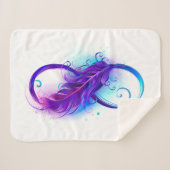 Infinity with Purple Feather Sherpadecke (Vorderseite (Horizontal))