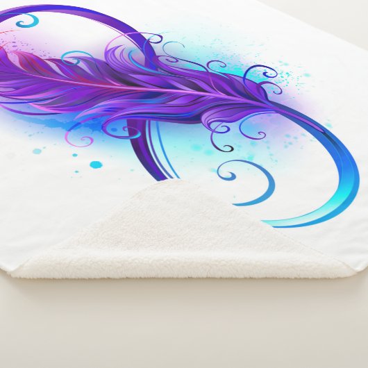 Infinity with Purple Feather Sherpadecke (3/4)