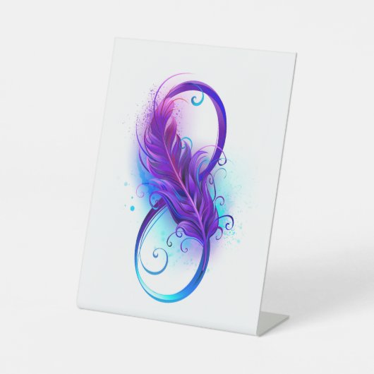 Infinity with Purple Feather Sockelschild (Vorderseite)
