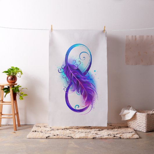 Infinity with Purple Feather Stoff (Beispiel)