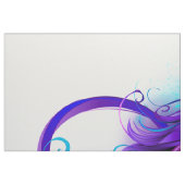 Infinity with Purple Feather Stoff (Fat Quarter (45,7 x 55,9 cm))