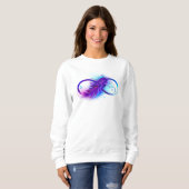 Infinity with Purple Feather Sweatshirt (Vorne ganz)