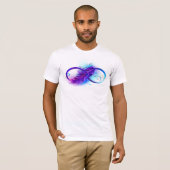 Infinity with Purple Feather T-Shirt (Vorne ganz)