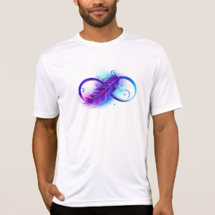 Infinity with Purple Feather T-Shirt