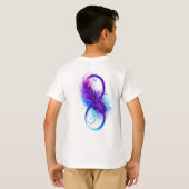 Infinity with Purple Feather T-Shirt (Schwarz voll)
