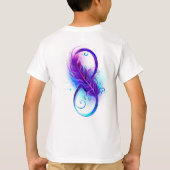 Infinity with Purple Feather T-Shirt (Rückseite)