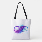 Infinity with Purple Feather Tasche (Rückseite)