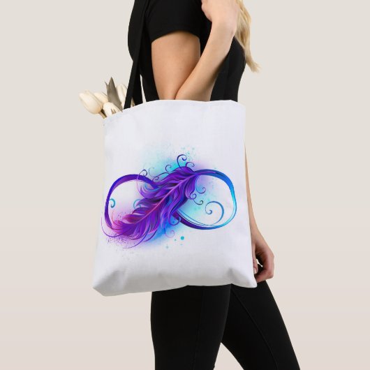Infinity with Purple Feather Tasche (Von Nahem)