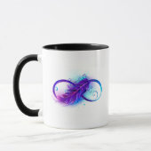 Infinity with Purple Feather Tasse (Links)