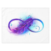 Infinity with Purple Feather Tischdecke (Vorderseite (Horizontal))