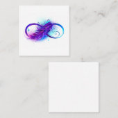 Infinity with Purple Feather Treuekarte (Vorne/Hinten)
