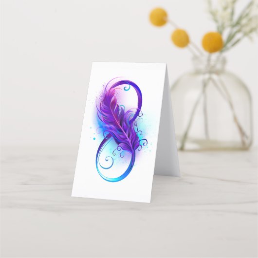 Infinity with Purple Feather Treuekarte (Vorderseite)