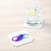 Infinity with Purple Feather Untersetzer (Vor Ort)