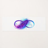 Infinity with Purple Feather Yogamatte (Rückseite (Horizontal))