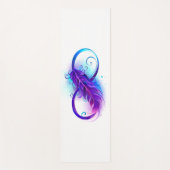 Infinity with Purple Feather Yogamatte (Vorderseite)