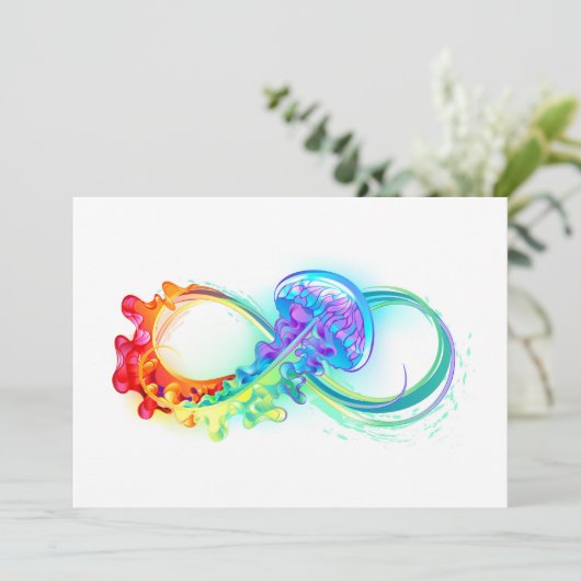 Infinity with Rainbow Jellyfish Ankündigung (Stehend Vorderseite)