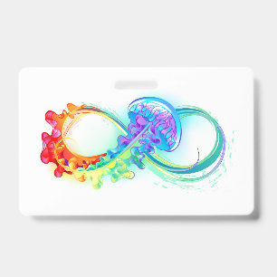 Infinity with Rainbow Jellyfish Ausweis