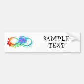 Infinity with Rainbow Jellyfish Autoaufkleber (Vorne)