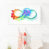 Infinity with Rainbow Jellyfish Banner (Insitu)
