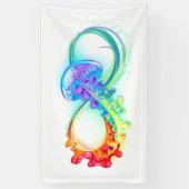 Infinity with Rainbow Jellyfish Banner (Vertikal)