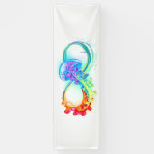 Infinity with Rainbow Jellyfish Banner (Vertikal)