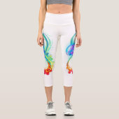 Infinity with Rainbow Jellyfish Capri Leggings (Vorderseite)