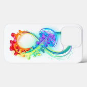 Infinity with Rainbow Jellyfish Case-Mate iPhone Hülle (Rückseite (Horizontal))
