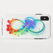 Infinity with Rainbow Jellyfish Case-Mate iPhone Hülle (Rückseite (Horizontal))