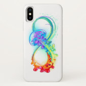 Infinity with Rainbow Jellyfish Case-Mate iPhone Hülle (Rückseite)
